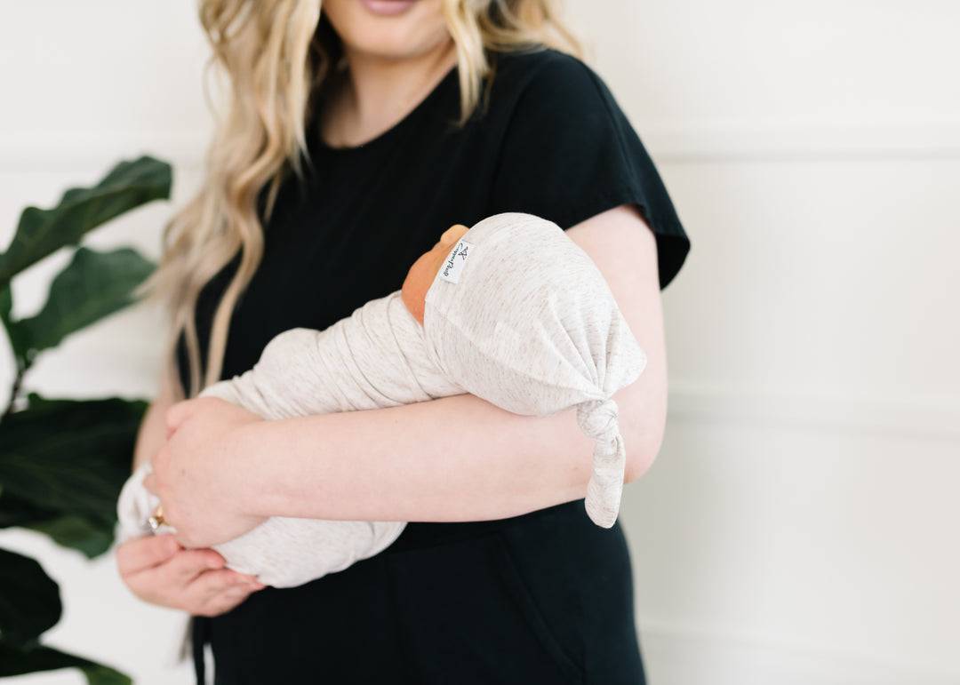 Oat Knit Swaddle Blanket - Twinkle Twinkle Little One