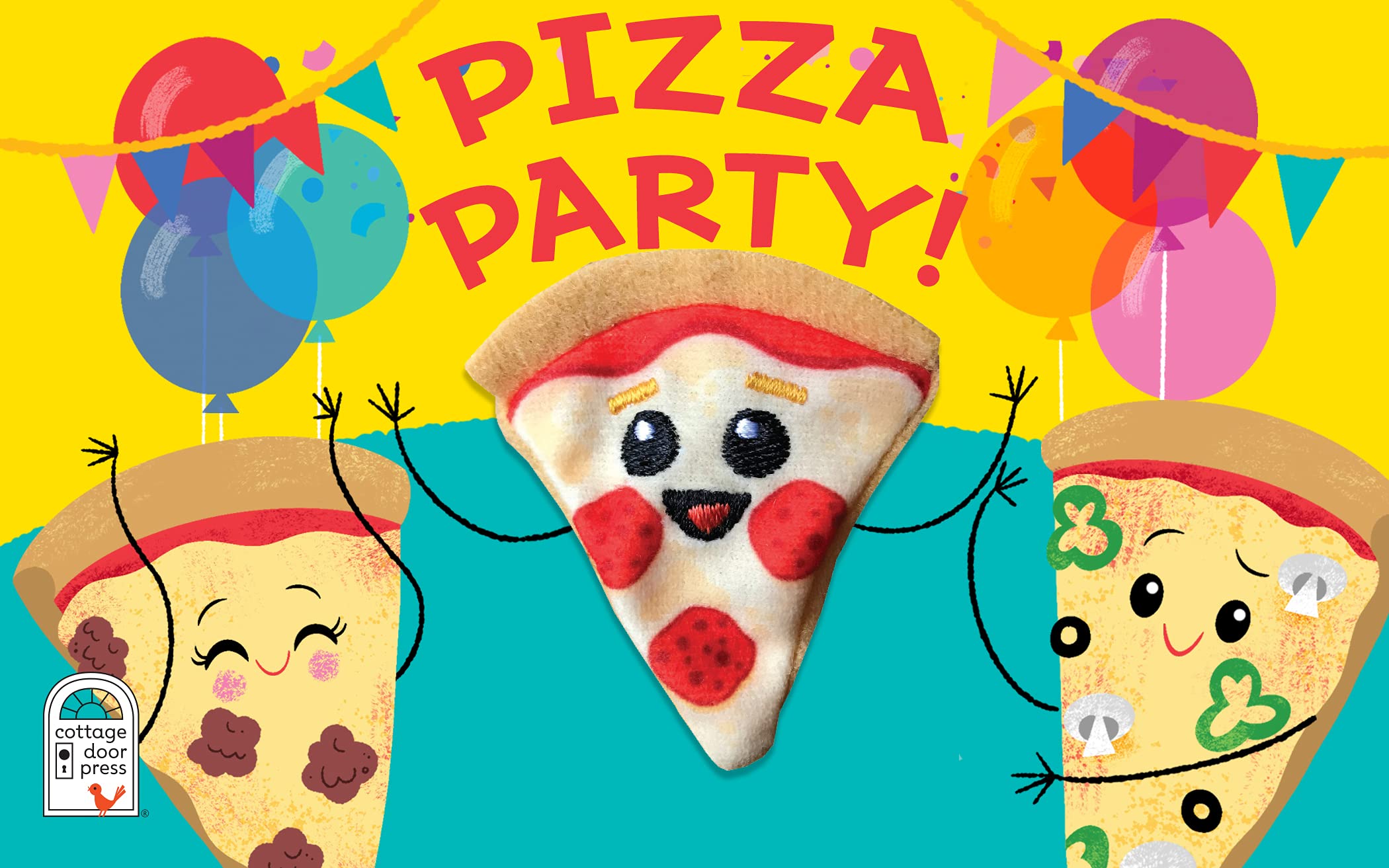 Pizza Party! Finger Puppet Board Book - Twinkle Twinkle Little One