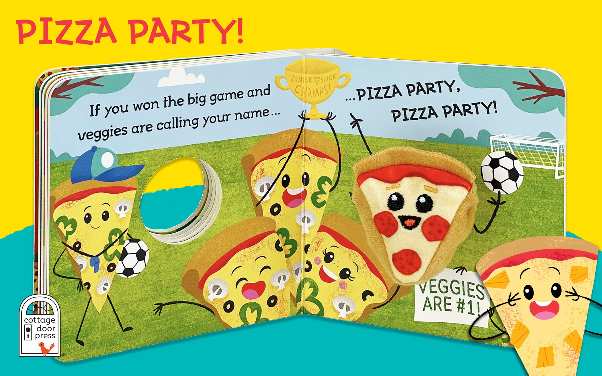 Pizza Party! Finger Puppet Board Book - Twinkle Twinkle Little One
