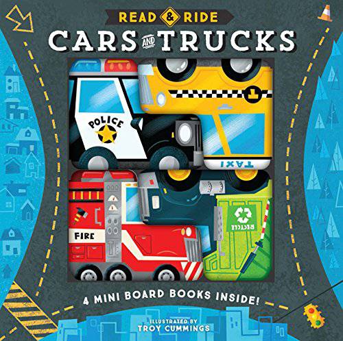 Read & Ride: Cars & Trucks: 4 board books inside! - Twinkle Twinkle Little One