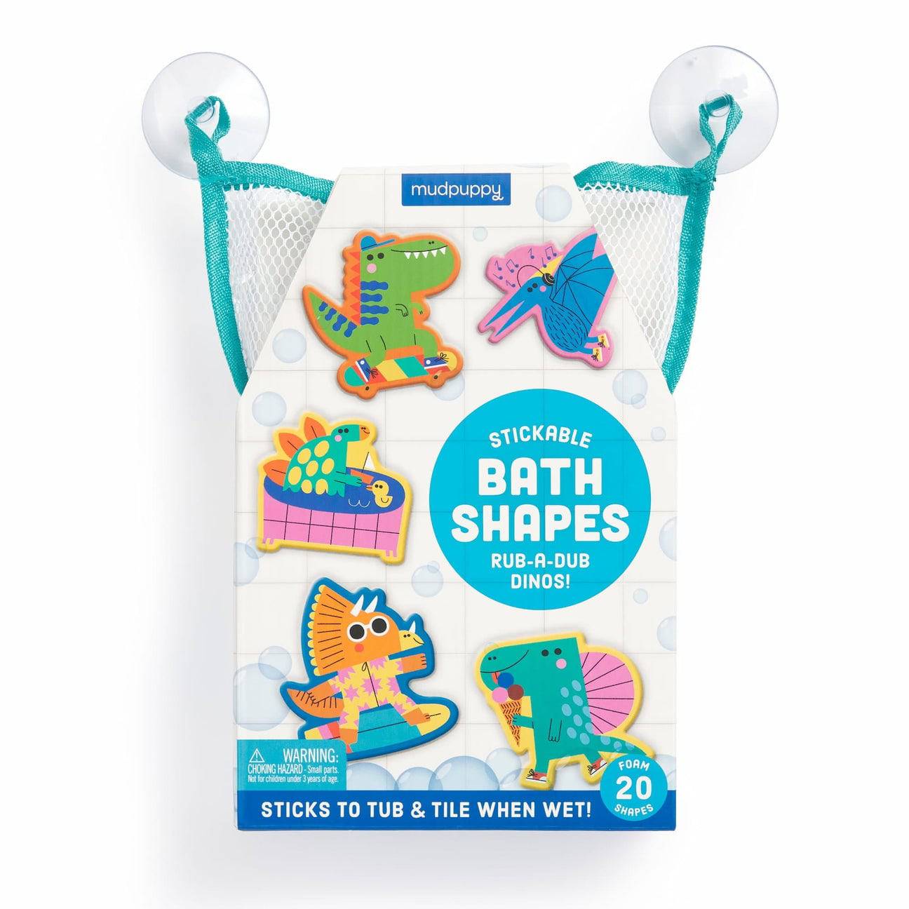 Rub-a-Dub Dinos Stickable Foam Bath Shapes - Twinkle Twinkle Little One