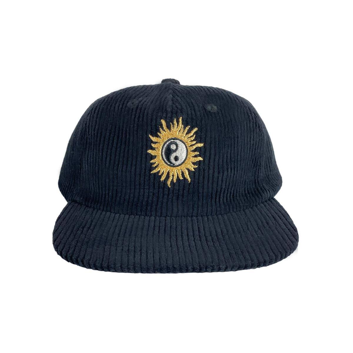 Tiny Whales Sol Black Corduroy Snap Back Hat - Twinkle Twinkle Little One