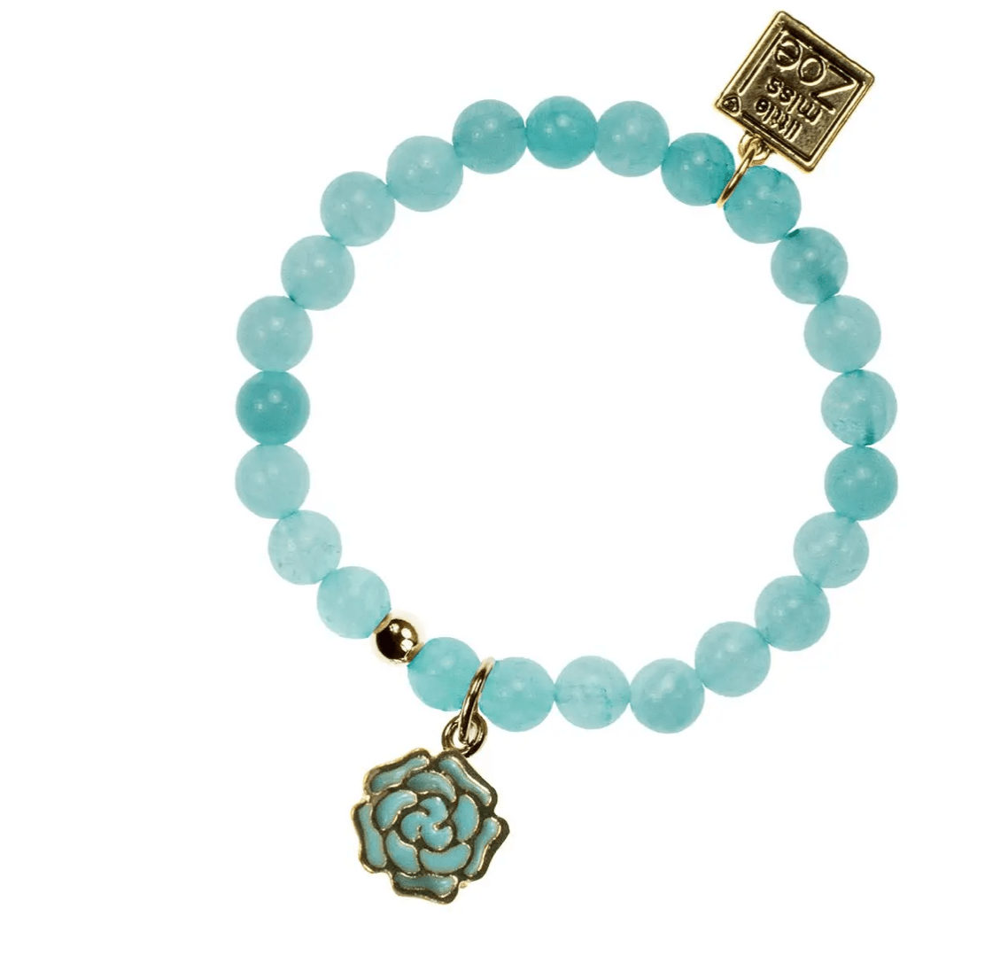 Rose Charm Gemstone Stretch Bracelet - Twinkle Twinkle Little One