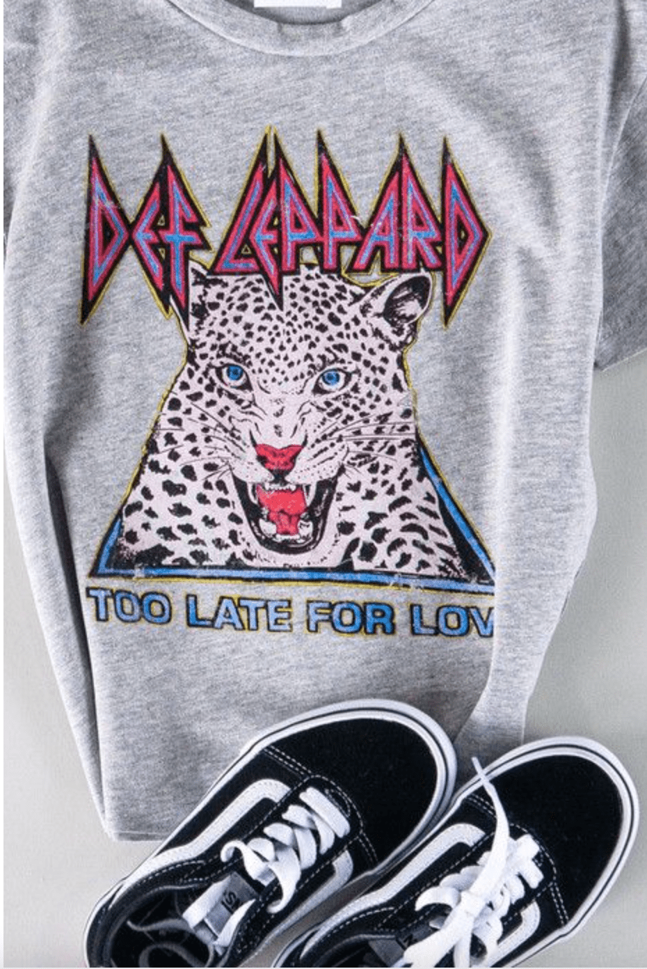 def leppard too late for love tee