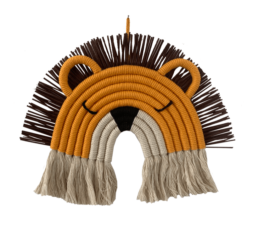 Lewis Lion Macramé Wall Decoration - Twinkle Twinkle Little One