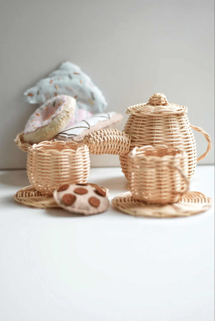 Rattan High Tea 10 Piece Set - Twinkle Twinkle Little One