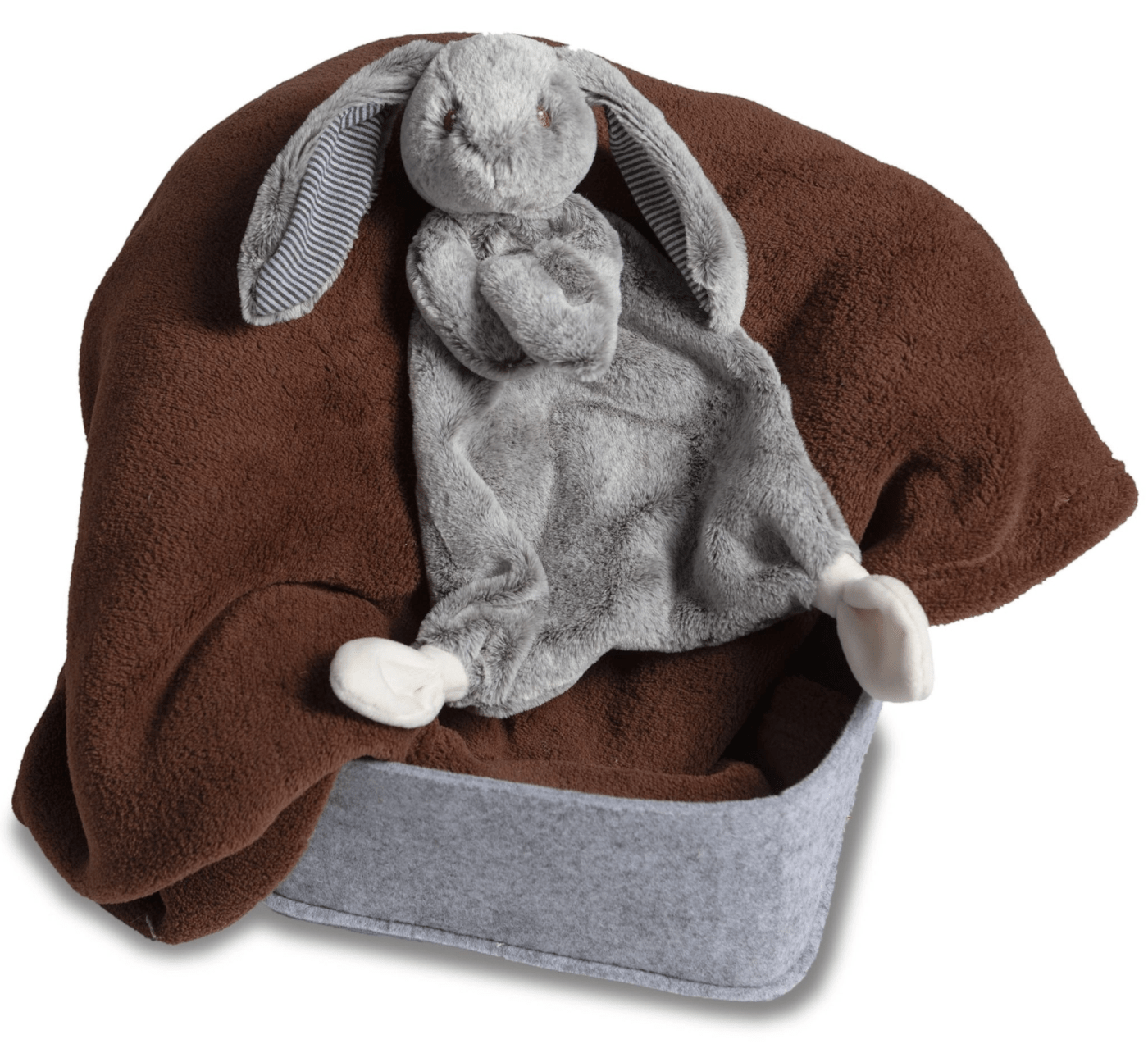Silky Grey Bunny Lovey - Twinkle Twinkle Little One