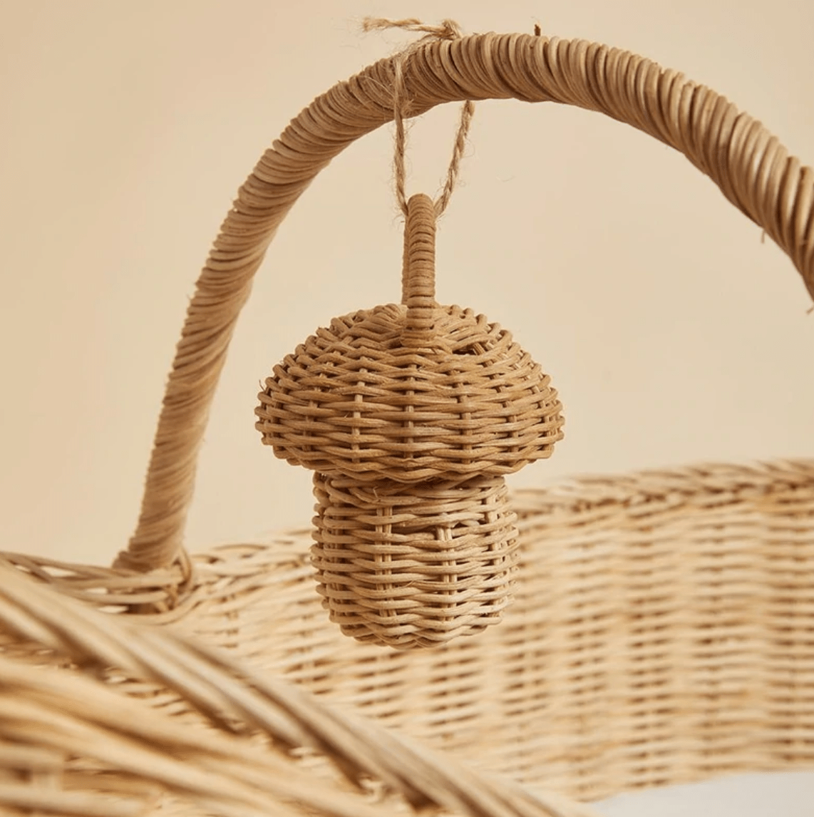 Rattan Mushroom Rattle - Twinkle Twinkle Little One