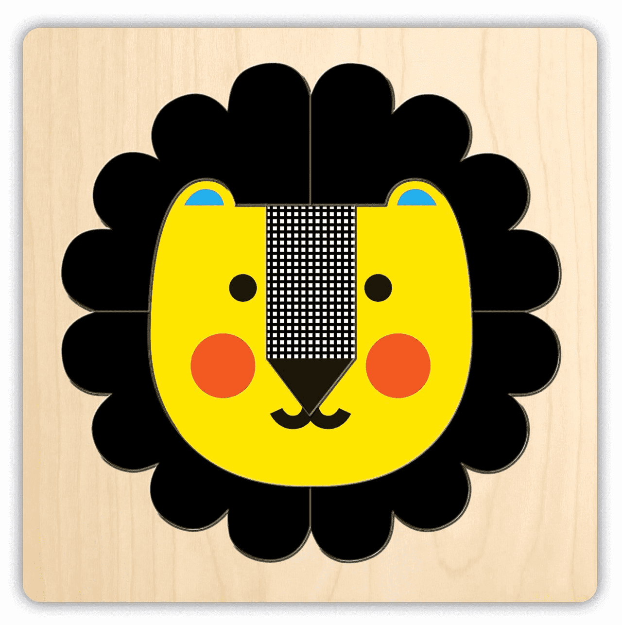 Animal Faces 4 Layer Wood Puzzle - Twinkle Twinkle Little One