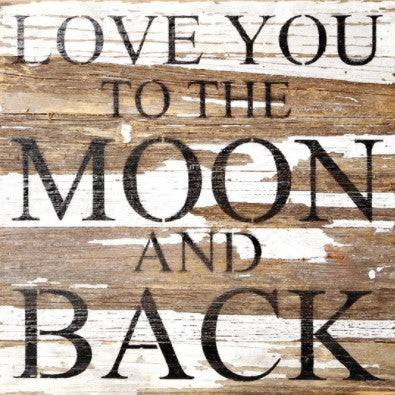 Love You to the Moon Art - 14" x 14" - Twinkle Twinkle Little One
