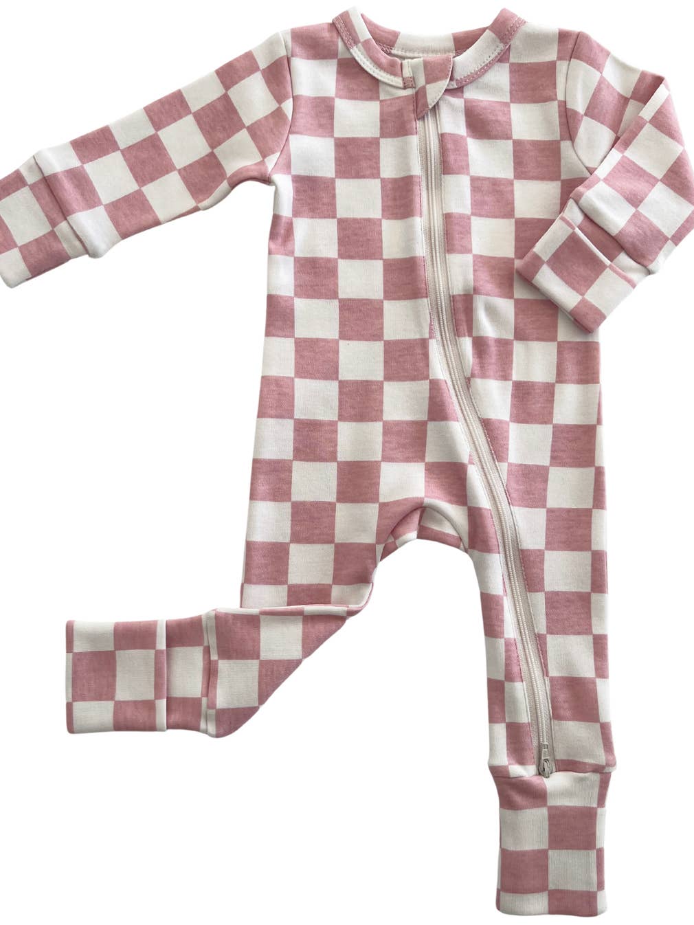 Strawberry Shortcake Checkerboard Organic 2-Way Zip Romper - Twinkle Twinkle Little One