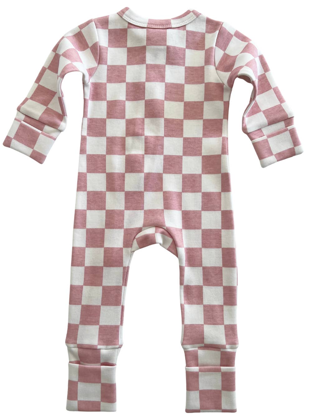 Strawberry Shortcake Checkerboard Organic 2-Way Zip Romper - Twinkle Twinkle Little One