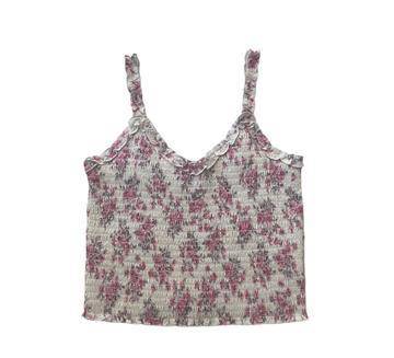 Shari Top - Pink & Blue Floral