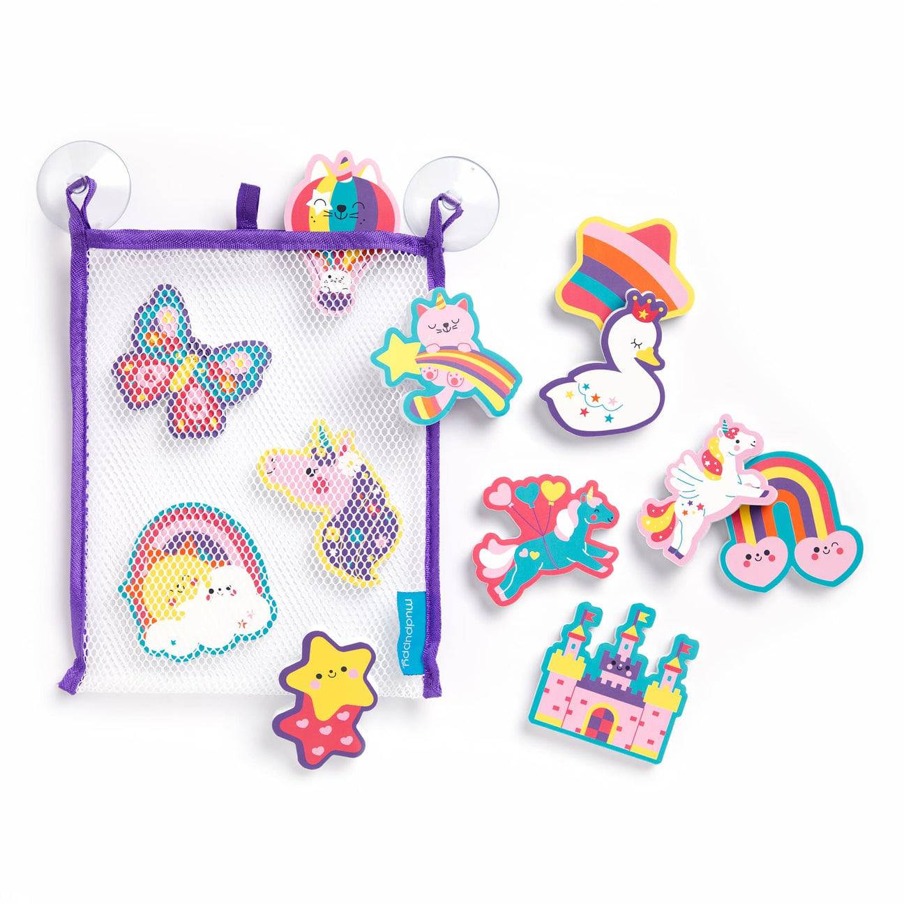 Unicorn Dreams Stickable Foam Bath Shapes - Twinkle Twinkle Little One