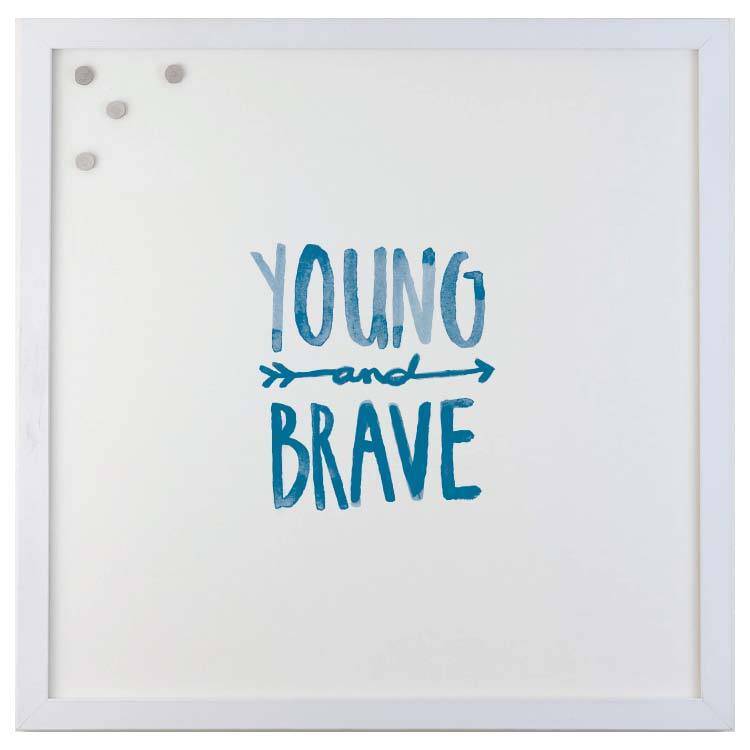 Brave - Watercolor Magnet Board