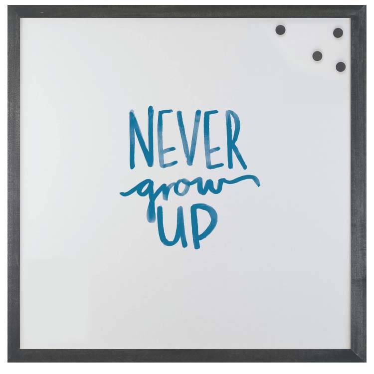Never Grow Up - Watercolor Magnet Board