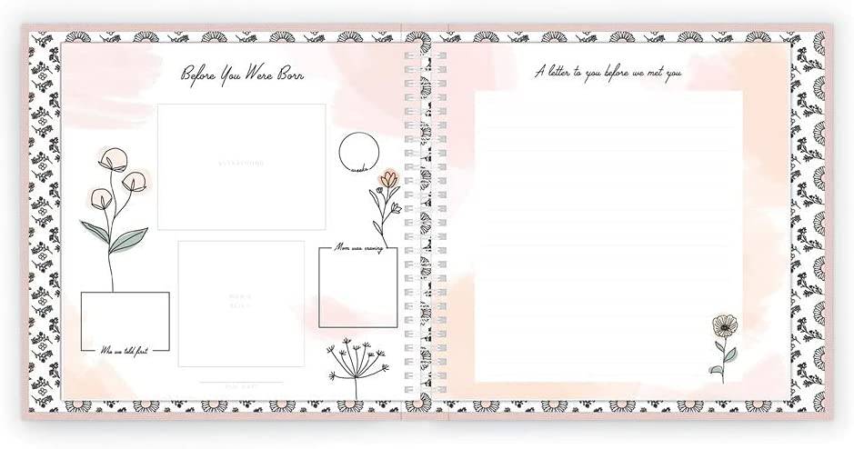 Wildflower Meadow Theme Luxury Baby Memory Book - Twinkle Twinkle Little One