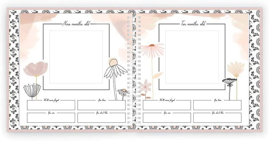 Wildflower Meadow Theme Luxury Baby Memory Book - Twinkle Twinkle Little One