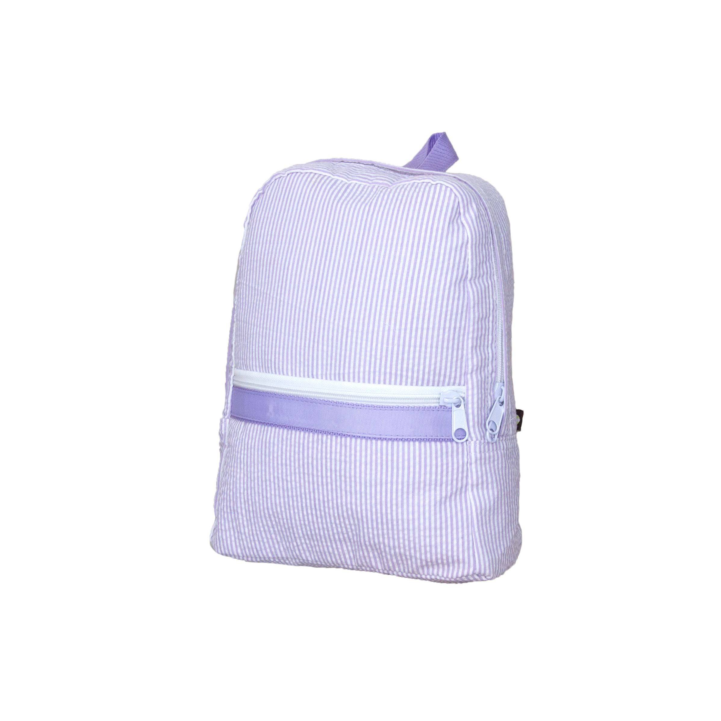 Lilac Seersucker Small Backpack - Twinkle Twinkle Little One