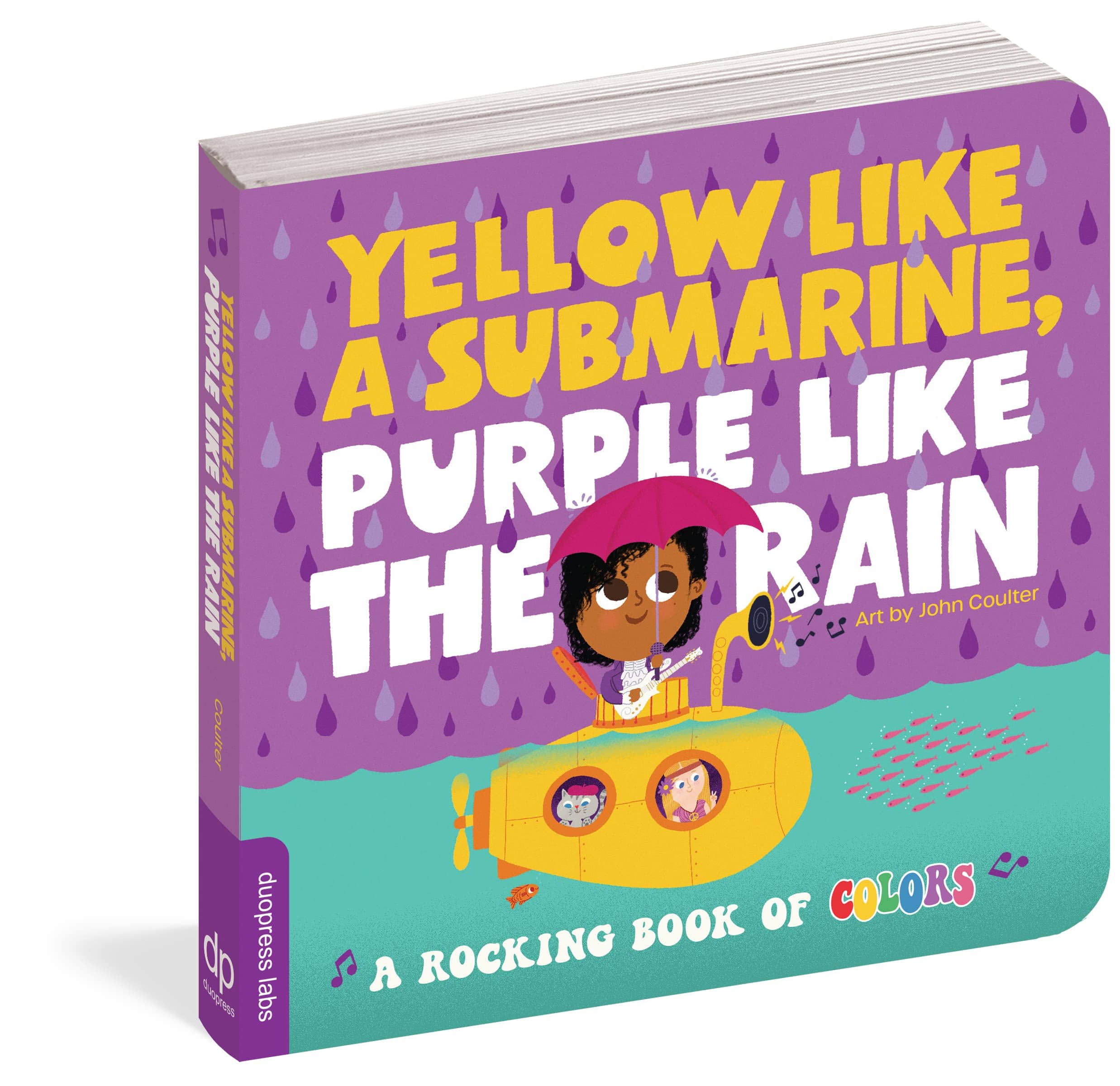 Yellow Like a Submarine, Purple Like the Rain: A Rocking Book of Colors Board Book - Twinkle Twinkle Little One