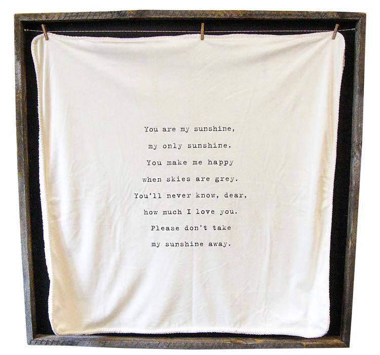 You Are My Sunshine Baby Blanket