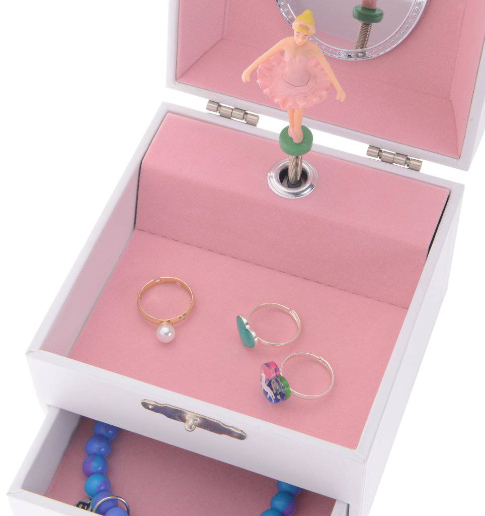 Musical Jewelry Box w/ 1 Drawer White - Twinkle Twinkle Little One