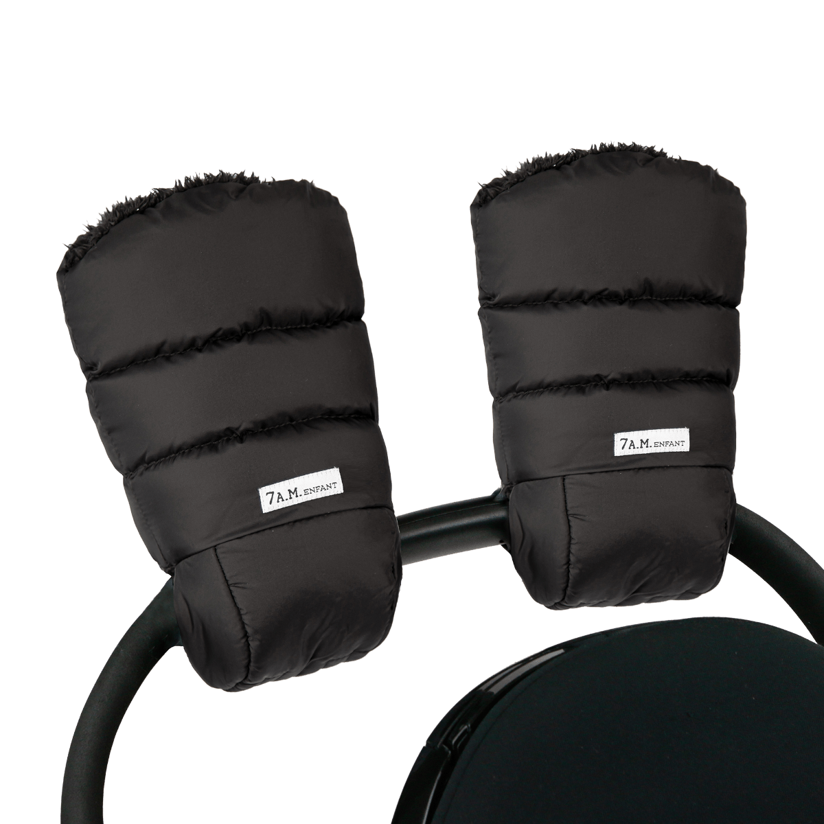 Warmmuffs - Black Plush - Twinkle Twinkle Little One