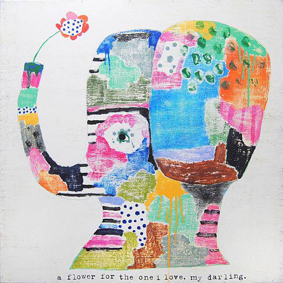 A Flower For the One I Love Art Print