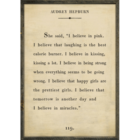 Audrey Hepburn Art Piece - Twinkle Twinkle Little One