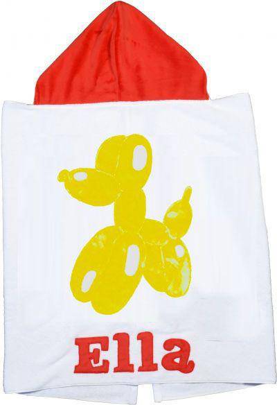 Balloon Dog Hooded Towel