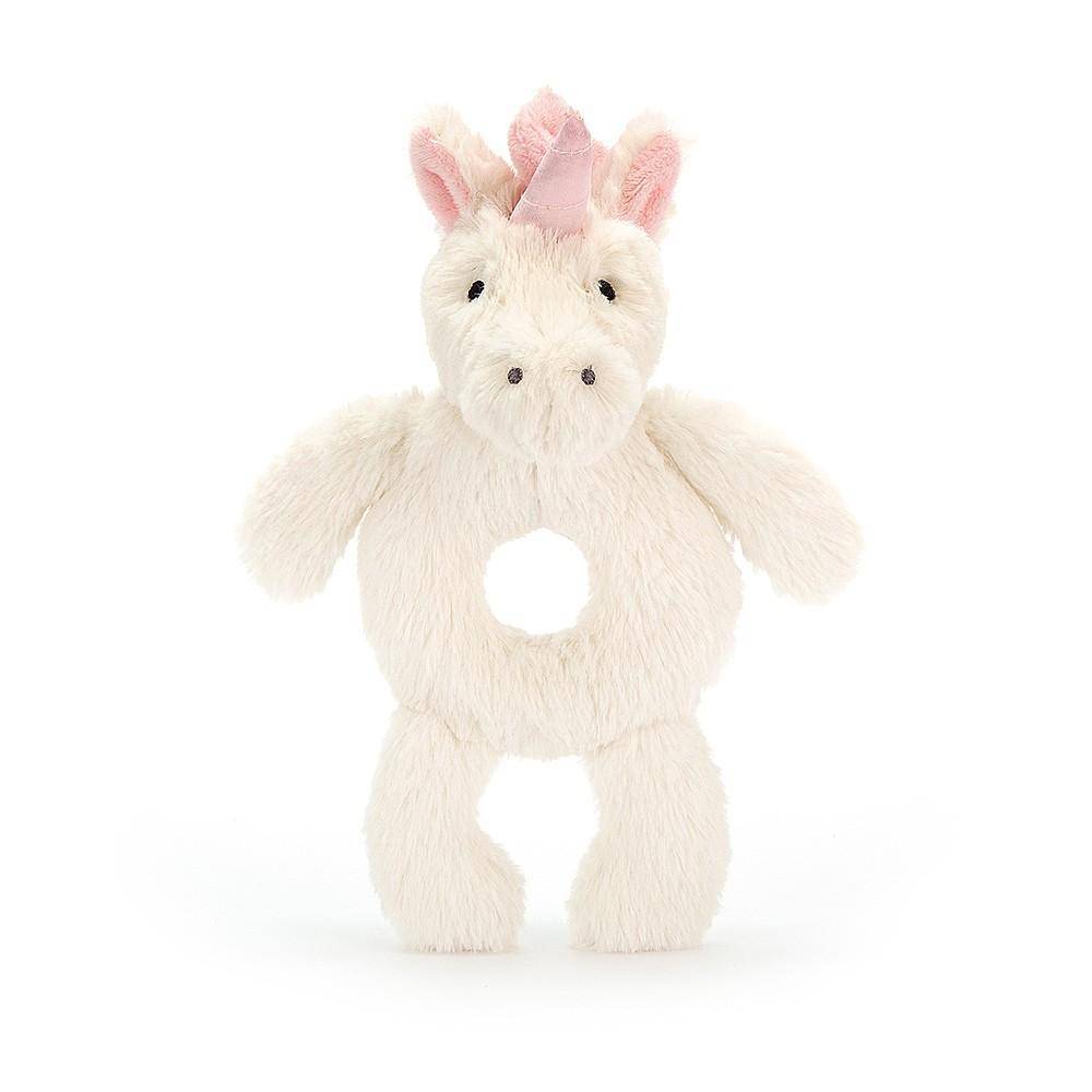 Bashful Unicorn Ring Rattle - Twinkle Twinkle Little One