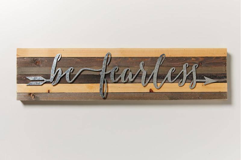 Be Fearless 32x8 Reclaimed Wood Wall Art - Twinkle Twinkle Little One