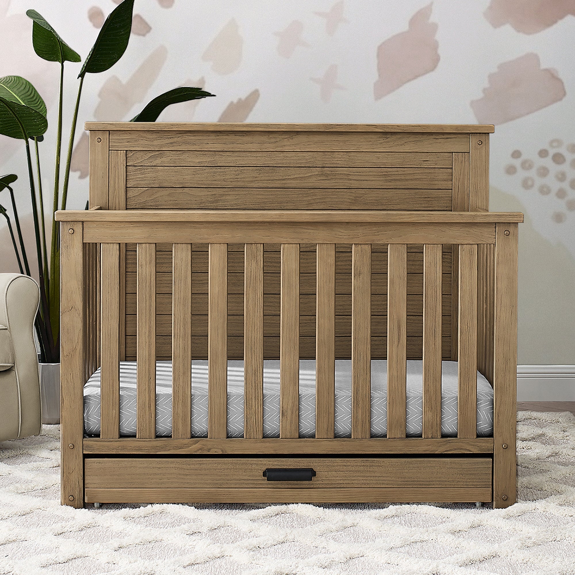 Cameron 6-in-1 Convertible Crib with Trundle Drawer - Twinkle Twinkle Little One
