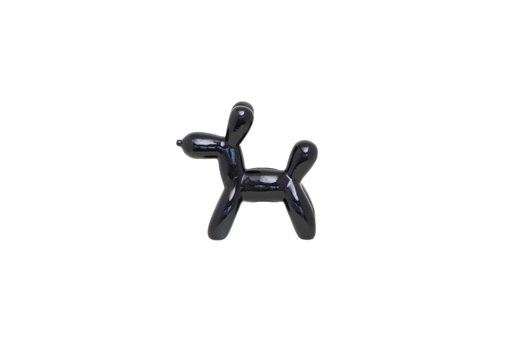 Black Mini Balloon Dog Bank