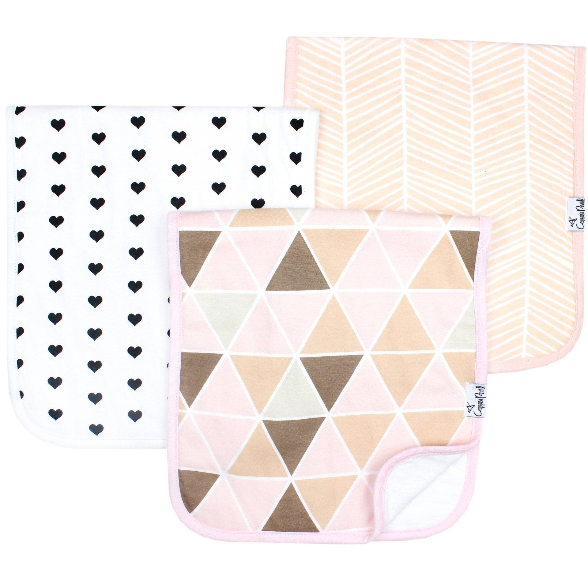 Blush Premium Burp Cloths - Twinkle Twinkle Little One