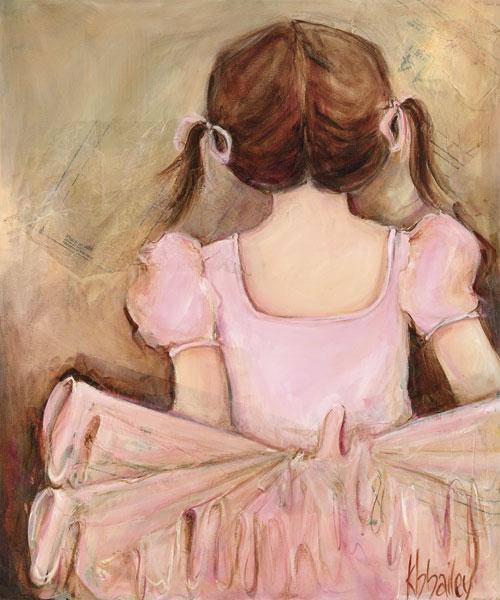 Sweet Ballerina Brunette - Canvas Reproduction