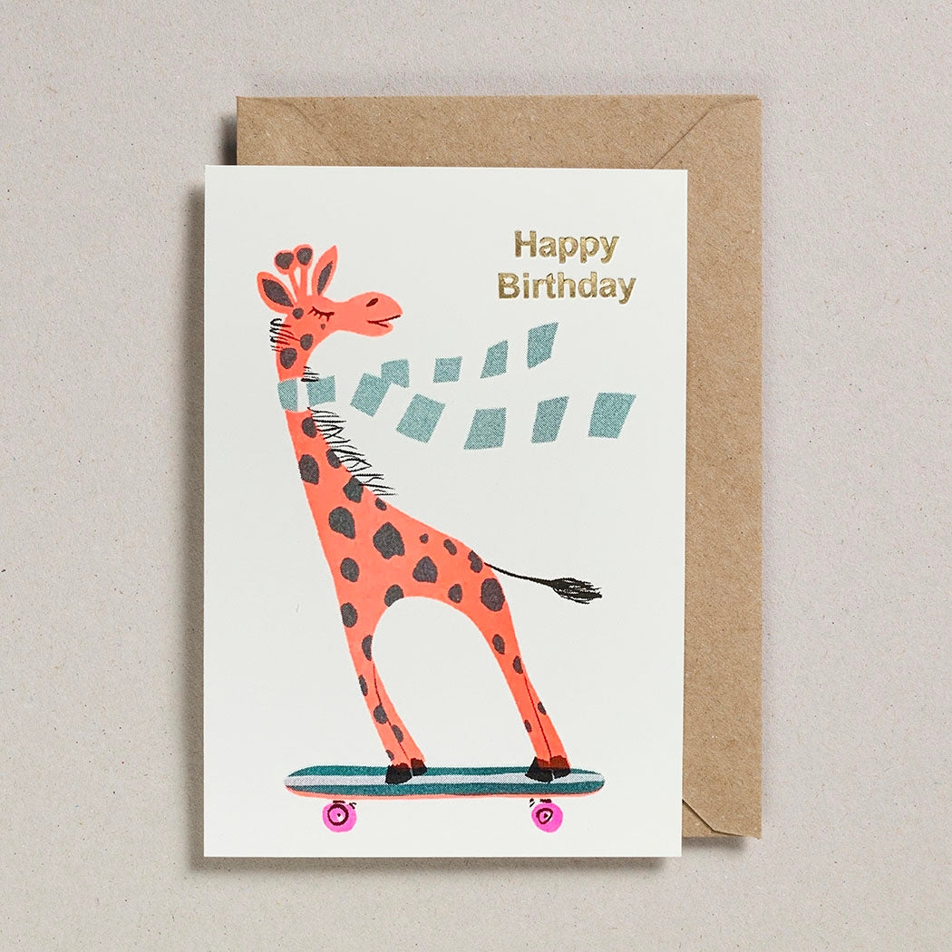 Happy Birthday Giraffe Confetti Pets Card - Twinkle Twinkle Little One