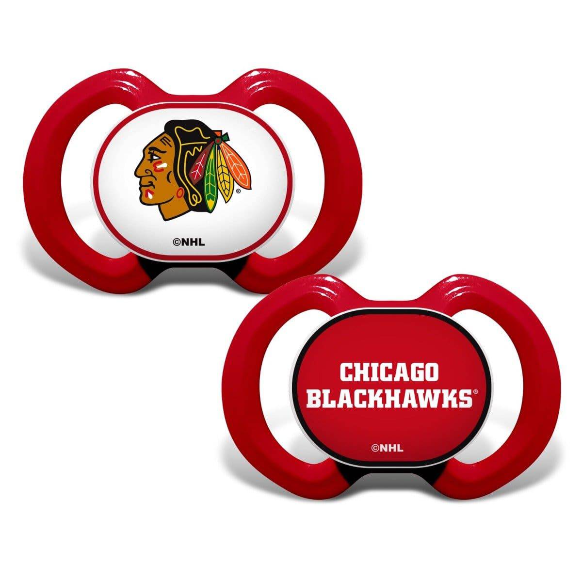 Blackhawks 2 pack pacifier set - Twinkle Twinkle Little One