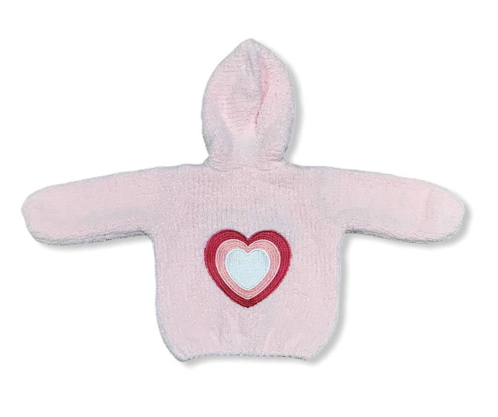 Heart Design Cozy Chenille Jacket - Twinkle Twinkle Little One
