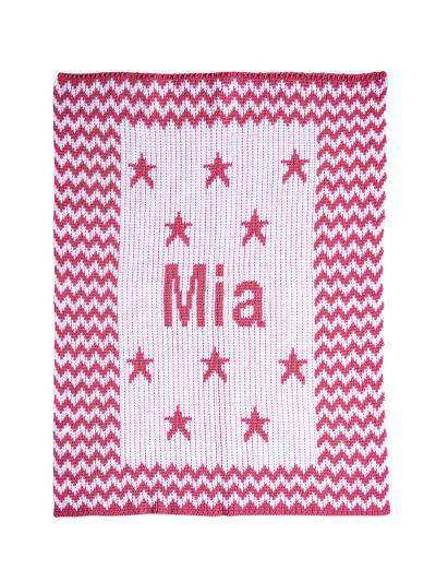 Chevron & Stars Stroller Blanket - Twinkle Twinkle Little One