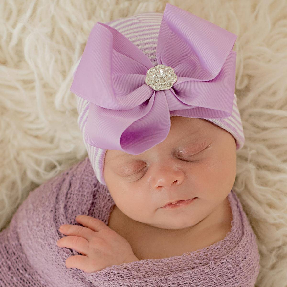 Ciera Bow Hospital Hat - Twinkle Twinkle Little One
