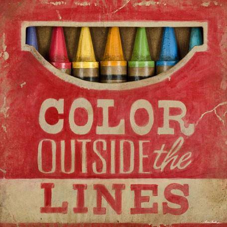 Color Outside The Lines - Canvas Reproduction