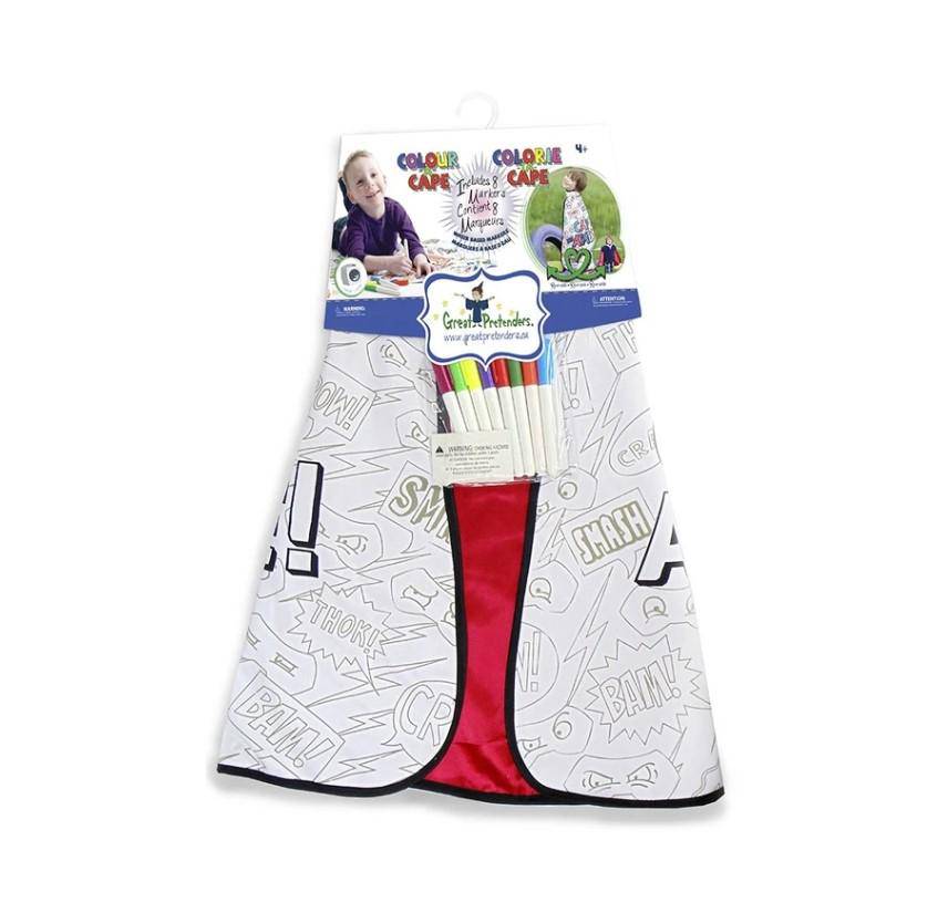 Color a Cape Superhero Activity