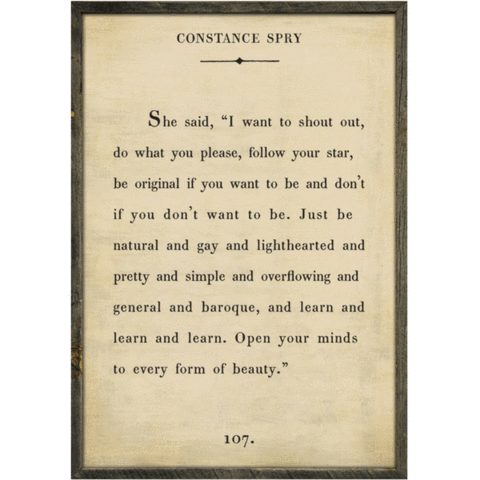 Constance Spry Art Piece - Twinkle Twinkle Little One