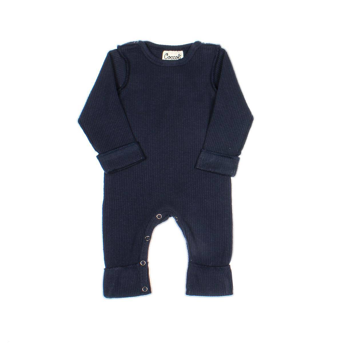 Navy Cotton Unionsuit - Twinkle Twinkle Little One