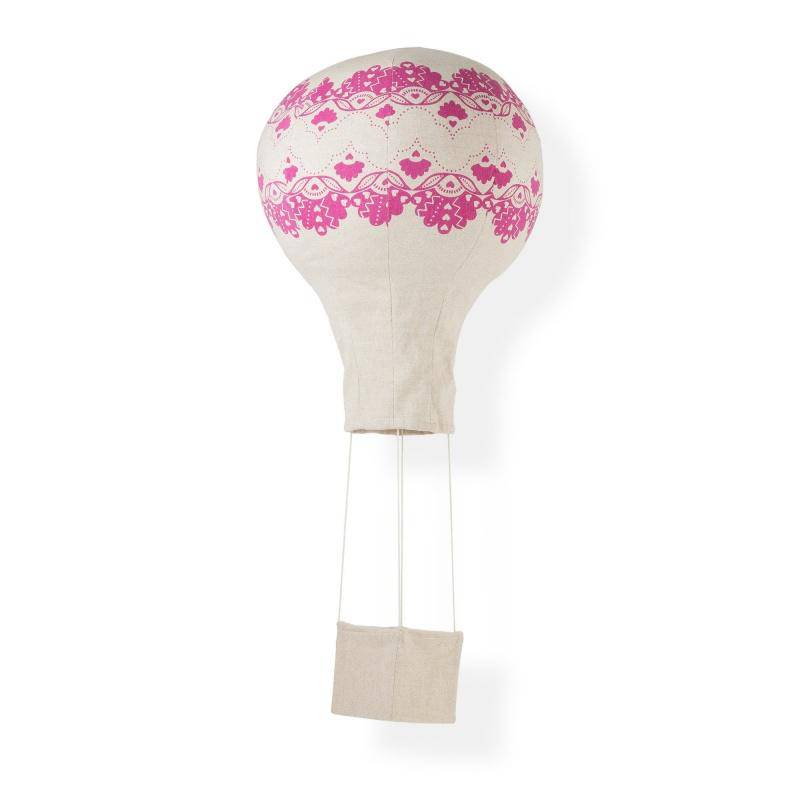 Crown of Lace Fuchsia Hot Air Balloon Mobile