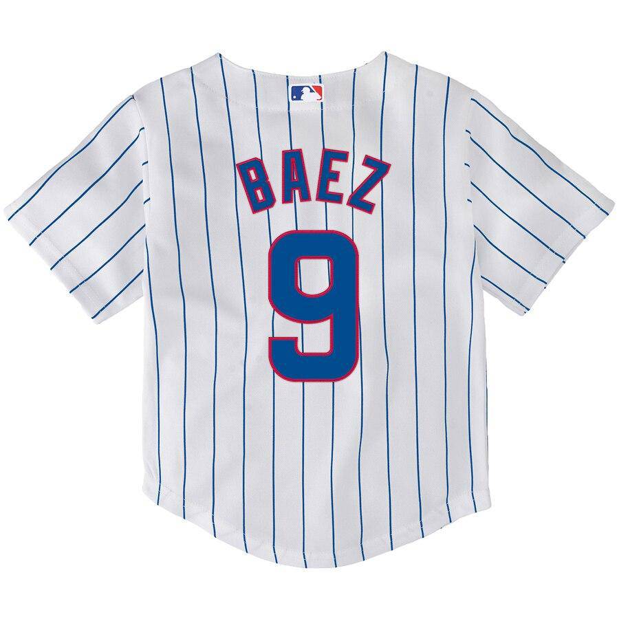 Home Cubs Baez Jersey