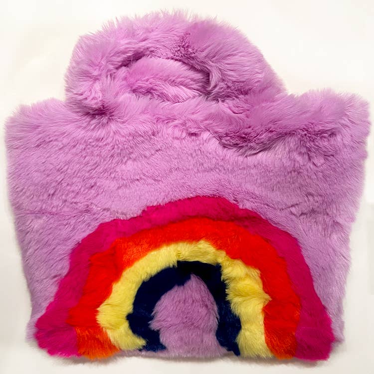 Furry Rainbow Tote Purse - Twinkle Twinkle Little One