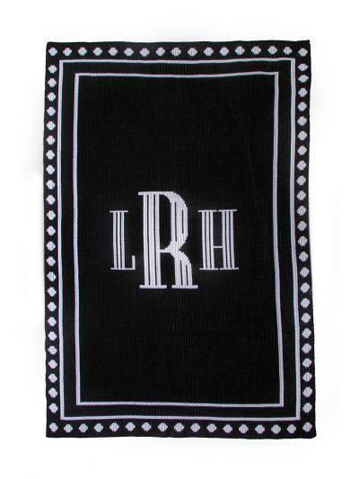 Debonair Monogram Stroller Blanket - Twinkle Twinkle Little One