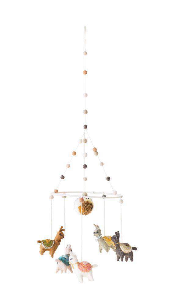 Multicolor Llama Mobile - Twinkle Twinkle Little One